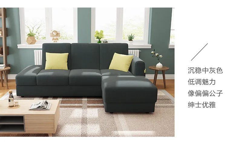 A家 沙发床小户型整装沙发床组合懒人沙发 ADS-028(图9)