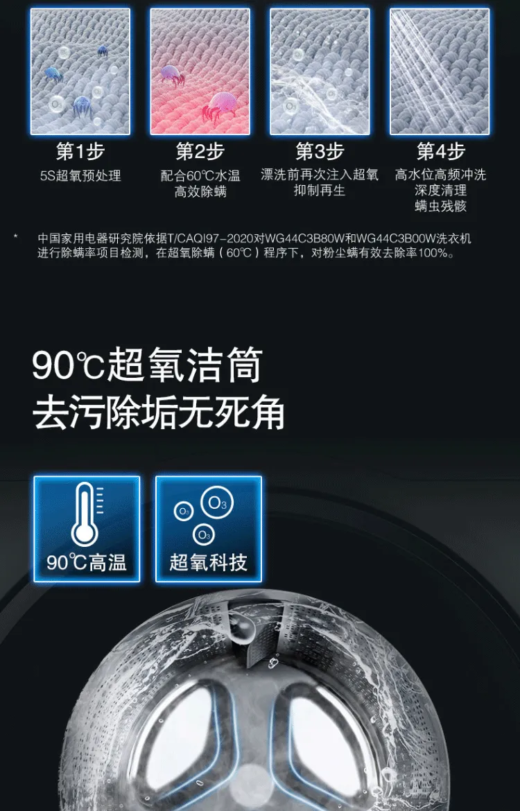 西门子10公斤大容量滚筒洗衣机家居互联WG54C3B0HW(图7)