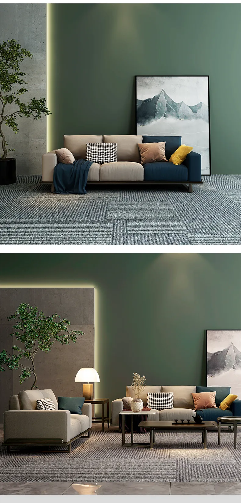 华松居 新中式沙发现代中式沙发全实木客厅家具 302-1#(图3)