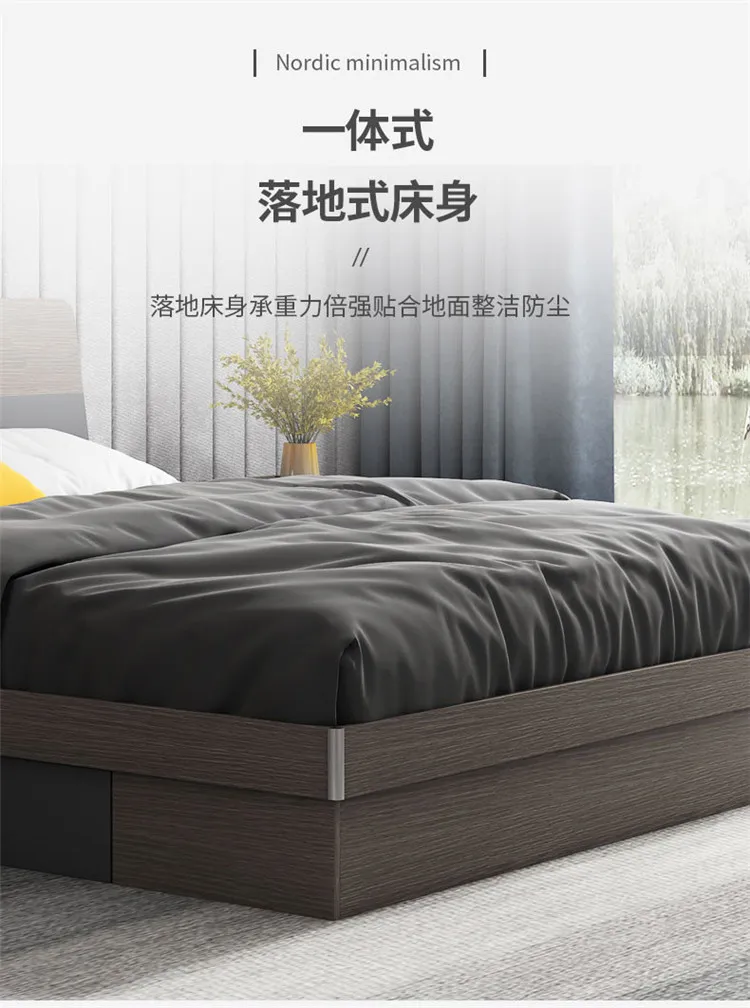 A家 双人床小户型卧室婚床 意式极简卧室家具 WJ1001(图20)