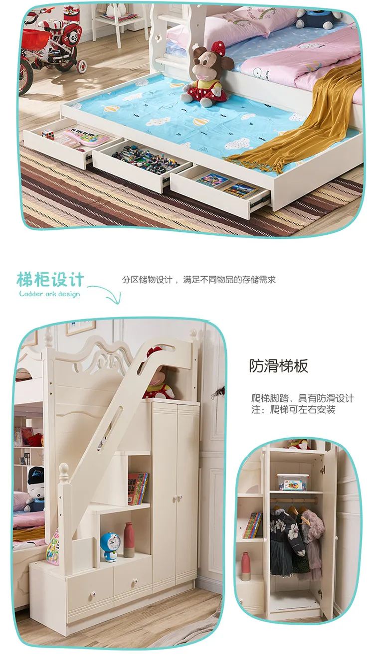 A家家具旗舰店 A家 儿童床高低床双层床成人多功能上下床 儿童系列 ET16(图14)