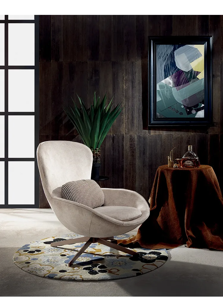 新零售平台 FIN设计师休闲躺椅现代简约客厅单椅卧室蜗牛椅340069(图2)