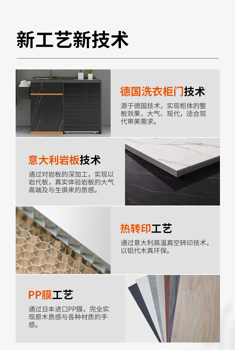 e2e建材新零售平台 蜂窝铝阳台洗衣柜YTG001(图5)