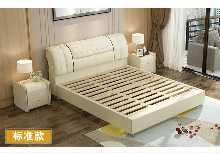 梦木旗 现代简约1.8米床+床头柜*2(图3)