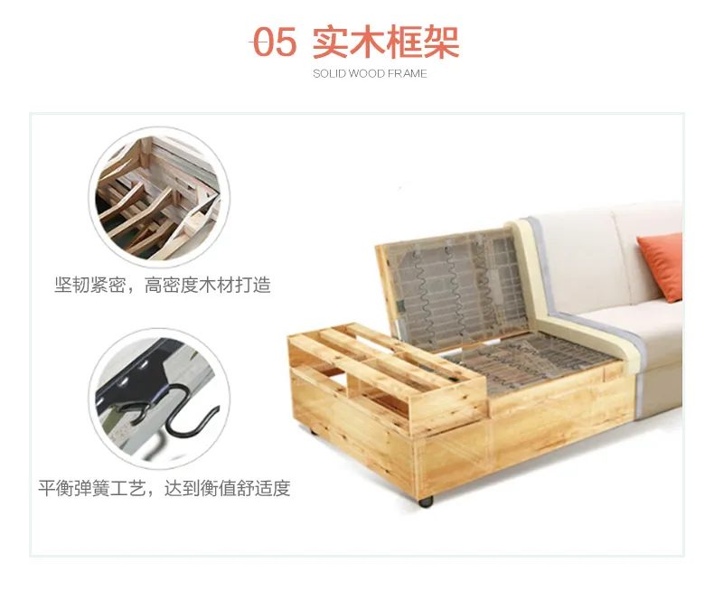 A家 沙发床小户型整装沙发床组合懒人沙发 ADS-028(图26)