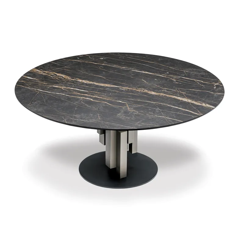 摩登家庭 极简时尚创意圆形餐桌椅组合 MF-LXJ-DT4001(图9)