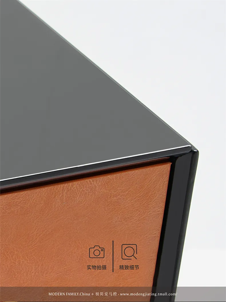 摩登家庭 设计师橙纹电视柜意式极简烤漆矮柜 CQ2019106D(图12)