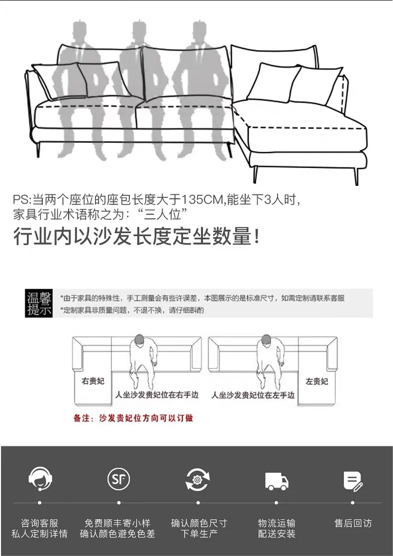 U&U家居 现代简约布艺沙发 UB1736M-1(图20)