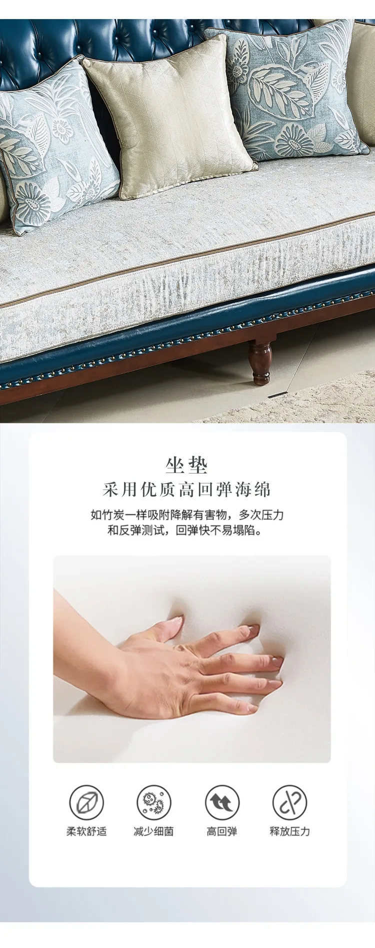Jioon简欧 现代简美风格名仕简美系列沙发 H-876(图12)