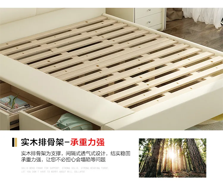 梦木旗 现代简约1.8米床+床头柜*2(图22)
