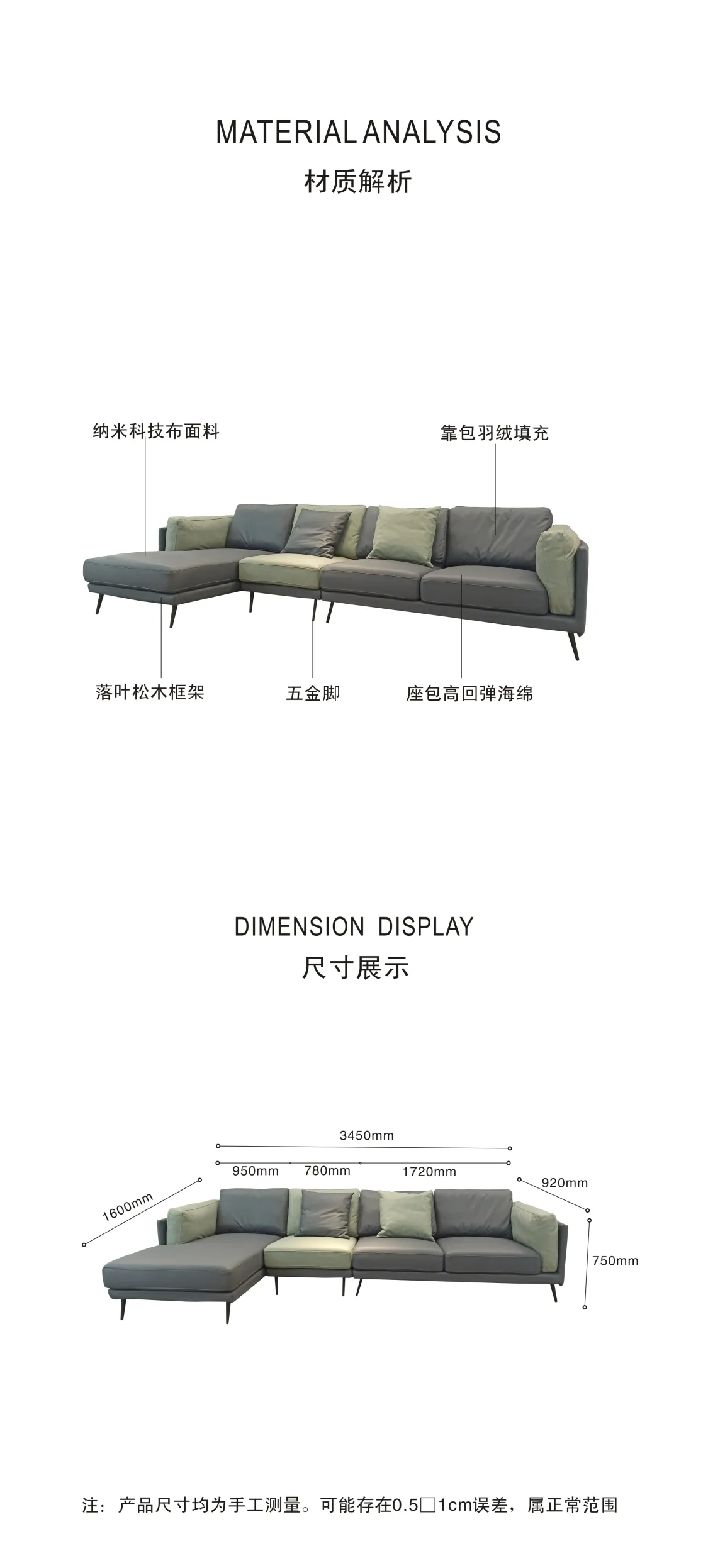 Jioon简欧 现代简约极简风格 艾意系列沙发 LBO-505(图11)